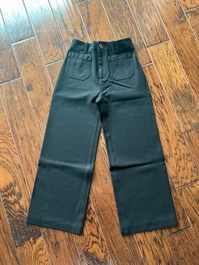 Anthropologie Black Wide-Leg Pants US2